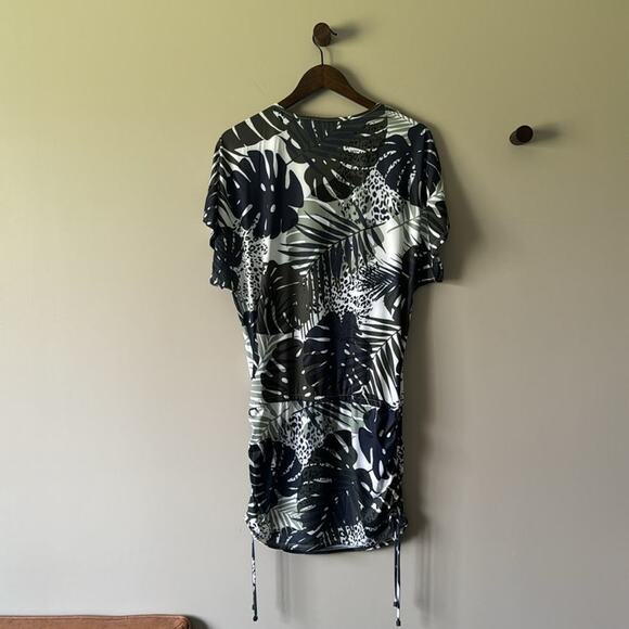 BAR III Moody Tropics Caftan Swim Cover-Up Size Small - Picture 2 of 8